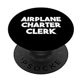 Flugzeug-Charter Clerk PopSockets mit austauschbarem PopGrip