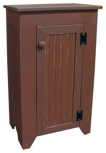 Sawdust City Solid Wood Jelly Cupboard (Old Burgundy)