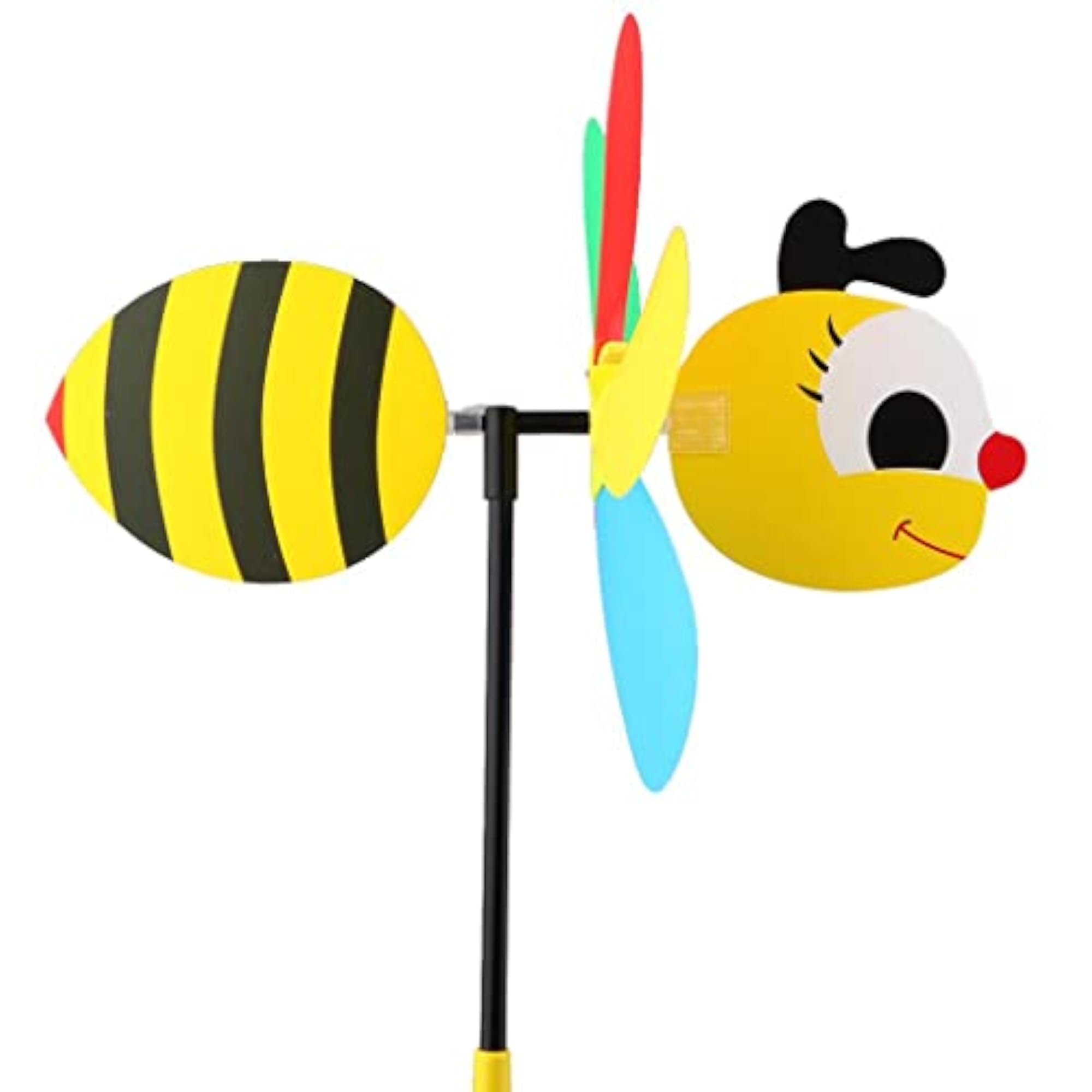 Rainbow Honeybee Shaped Windmill Garden Decoration