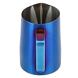 Boca redonda pequeña: el cuerpo de la taza y la boca del diseño de boca redonda pequeña profesional, para que su tirón funcione mejor presente, mejore la experiencia del arte del café con leche.