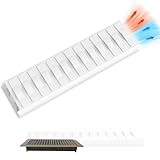 BESWEL Sideways Air Vent Extender for Under Furniture, Floor Registers Vent Deflector Heat-Resistant Up to 230°F Fits Vents 3"- 6" Wide 1.5mm Thick Food Grade Material (1PCS)