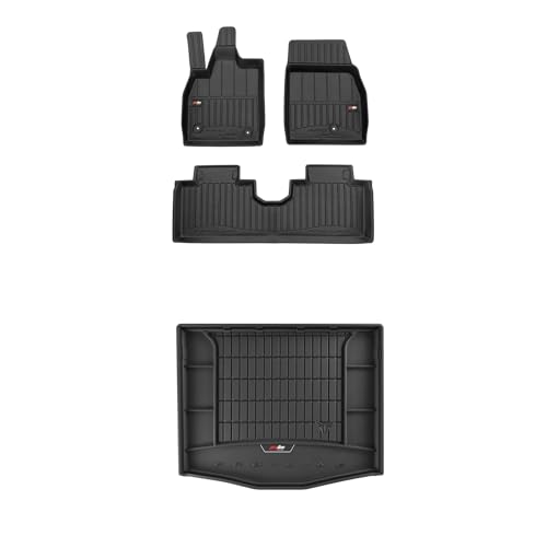 Tapis de sol voiture en caoutchouc sur mesure Ford Mustang Mach-E coffre 3D