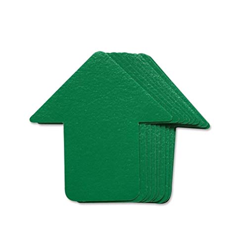 セーフラン安全用品 5Sフロア表示ステッカー 矢印型 緑 76×70mm セット J1026