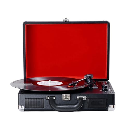Vintage Vinyl Record Player Speaker Living Room Decoration(Blue)