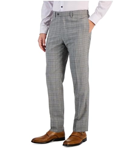 Tallia Mens Slim Fit Plaid Dress Pants Slacks - Main Image