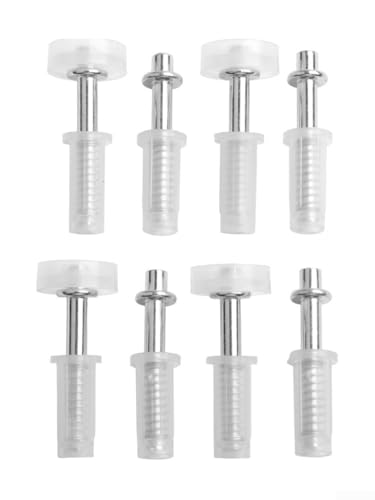 Kit de Reparación para Puertas de Clóset Plegables, Herrajes de Repuesto con Pivote Superior y Rueda Guía, Construcción de Acero y Plástico para Deslizamiento Suave, 4 Piezas miniatura 7