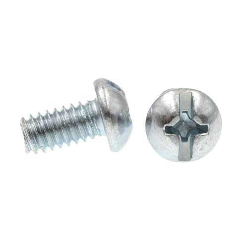 Prime-Line 9005127 Machine Screw, Round Head, Slotted/Phillips Combo, 1/4 in-20 X 1/2 in, Zinc Plated Steel, Pack of 100 - Thumbnail 2