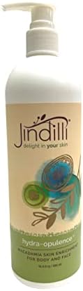 Jindilli - Hydra-Opulence Body Lotion | Sunburn Relief & After Tan Moisturizer w/ Macadamia Oil and Aloe Vera - All Natural Ingredients (16.9 fl oz)