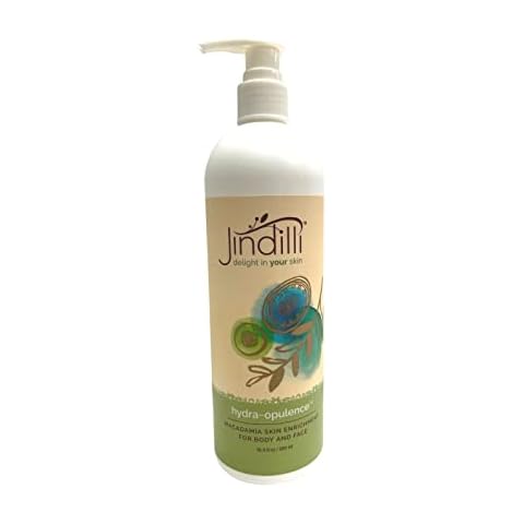 Jindilli Hydra-Opulence Macadamia Body Lotion for Women and Men, All-Natural, Cruelty-Free Moisturizer with Aloe Vera. Ideal for Sensitive Skin, Eczema, Rosacea, Sunburn, Massages. (16.9 fl oz) Cover