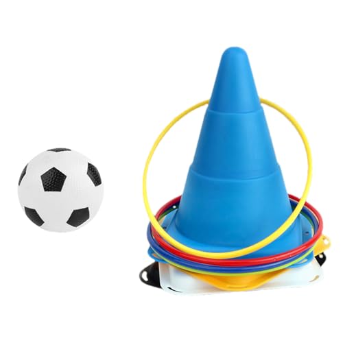 Juego de lanzamiento de anillo de lanzamiento, juego de lanzamiento para patio trasero, 12 anillos, 4 conos, juego de lanzamiento para el patio trasero, juego de césped para niños y adultos