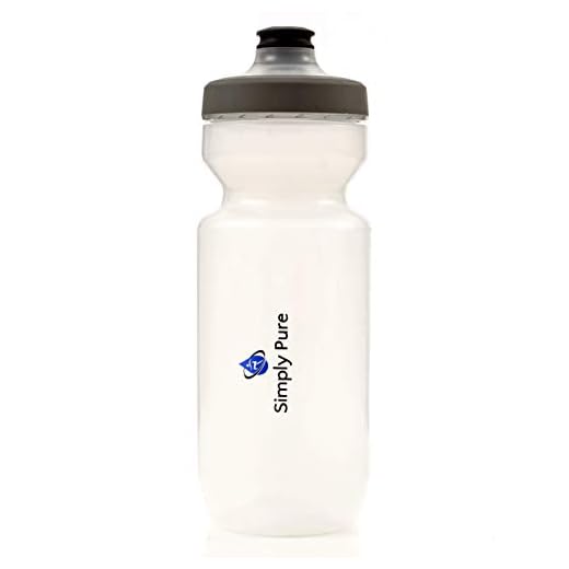 Simply Pure Purist 22 Oz BPA-Free Water Bottle by Specialized Bikes (Watergate Cap) - Clear
