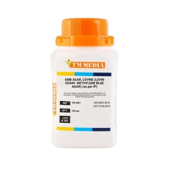 TM MEDIA - EMB AGAR, LEVINE (LEVIN EOSIN- METHYLENE BLUE AGAR) (as per IP) (100 gm)-image-46