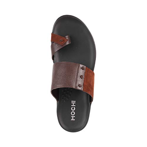 Image of Mochi Mens Leather Slippers