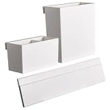 BRIGHTFUFU 吊り下げ収納バスケット ホワイト 折りたたみ式収納ボックス 壁掛け式 バスルームキャビネットオーガナイザー 省スペース 多目的