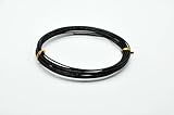 Yountiger Aluminum Wire, Wire Armature, Bendable Metal Craft Wire for Making Dolls Skeleton DIY Crafts (12Gauge(2mm), Black)