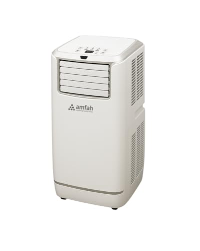Image of AMFAH AMF-PDAC-18, 1.5 Ton Portable Air Conditioner | 4-in-1 AC, Fan, Dehumidifier, Auto | Energy Efficient Mobile AC with Adjustable Vent, Auto Shut Off, Overheat Protection, White
