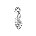 SilberDream Charm Seashell 925 Sterling Silver Pendant Lobster Clasp FC1004