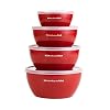 KitchenAid Classic Prep Bowls with Lids Set of 4 Small Nesting Bowls for Ingredient Prep and Storage Dishwasher Safe