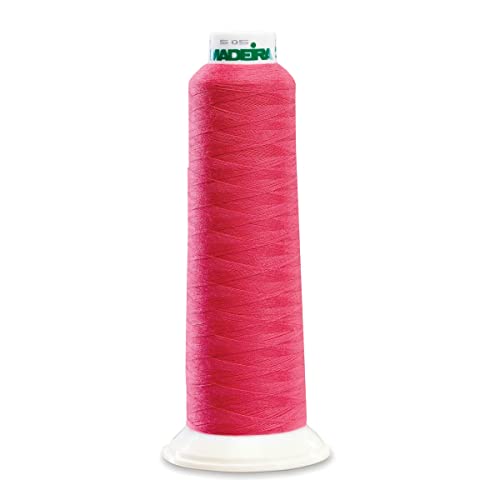 Madeira Poly Dark Pink 2000 YD Serger Thread miniatura 1