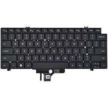 Replacement Keyboard for Dell Latitude 5420 5421 5430 5431 5440 5450 7420 7430 7520 7530, Precision 3470 3480 3490 Series Laptop with Backlit P/N MV4X8 0MV4X8, US Layout