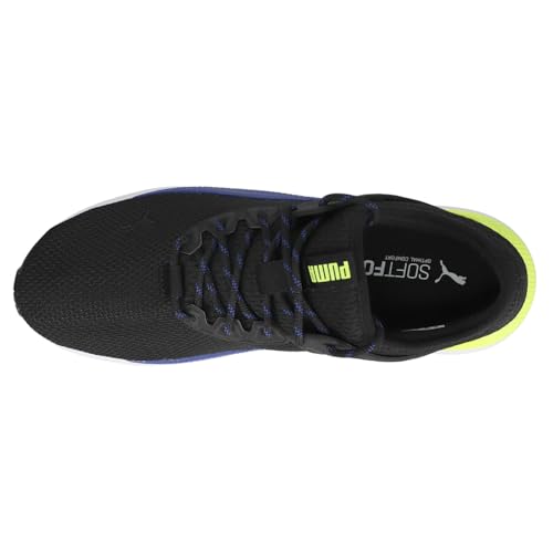 PUMA PUMA Men's Pacer Future Sneaker, Black-Elektro Blue-Yellow Alert, 12