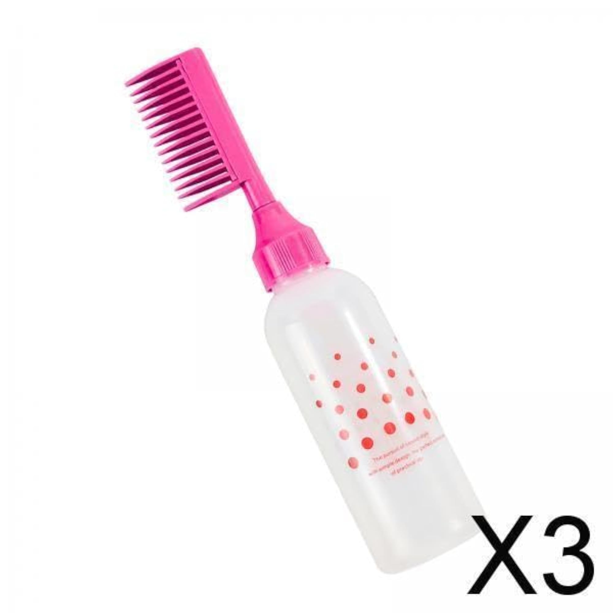 3x Root Comb Bottle Accessories Hair Coloring Dyeing Bottle