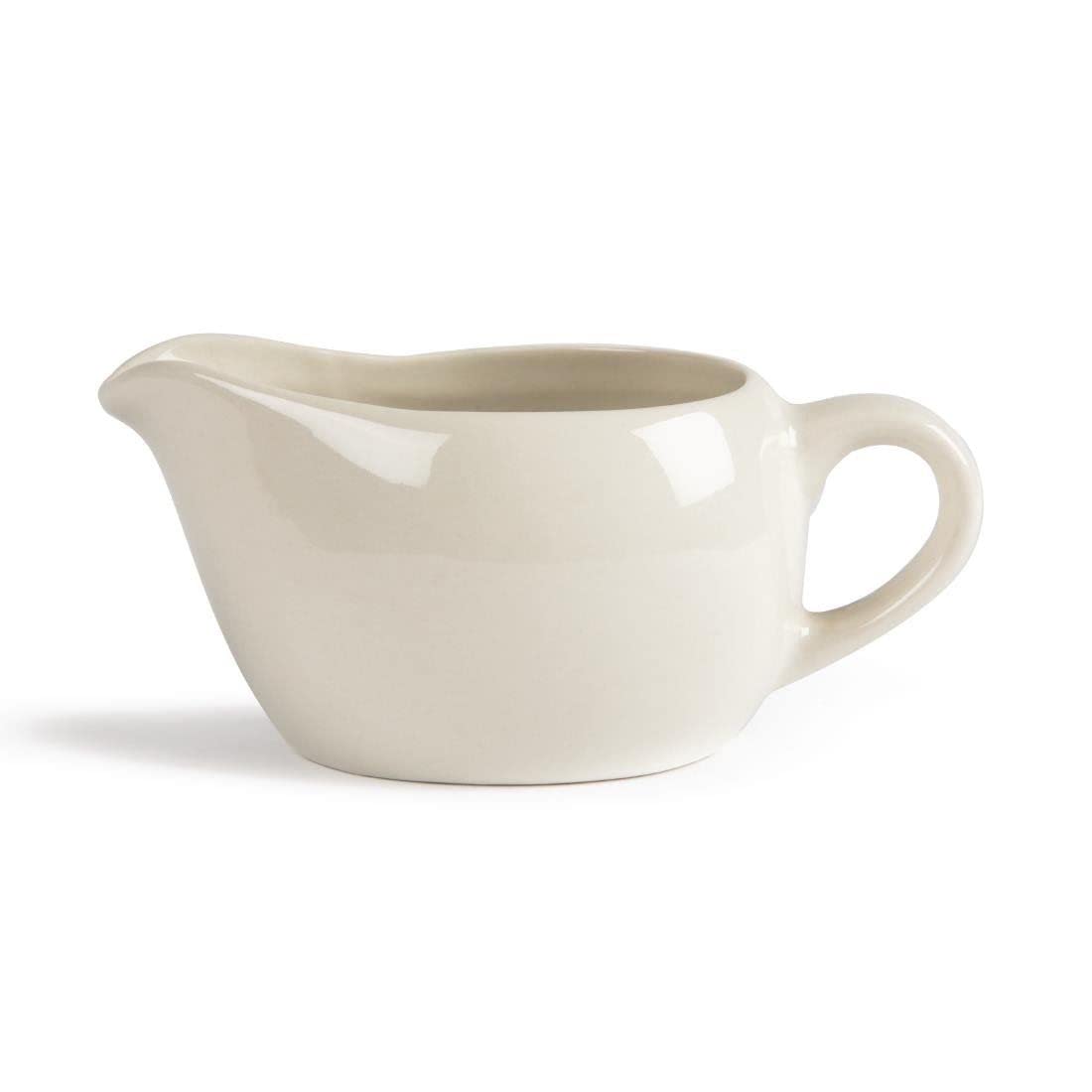 6 x Ivory salsa barche 160 ml 155,9 gram Porcelain gravy Dish secchio per arrosto