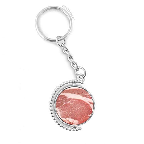 Porte-clé rotatif porc viande crue contre les clés emmêlées
