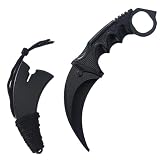 AZHU Karambit Trainer, Unsharpened Blunt Blade Practice Karambit, No Edge Martial Arts Training Tool...