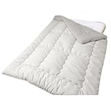 高機能中綿素材シンサレートTM.使用掛け布団 シングルサイズ(ct-thinex/thinf-s) (シルバーグレー, 衿・裏面 生地：フリース)