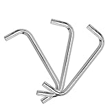 Homoyoyo 3stücke Türgriff Für Schiebetür Schubladentürgriffe Innentürgriffe Aus Metall Silberne Griff Für Schranktüren Schiebetürengriffe Torgriffe Für Gartenhäuser