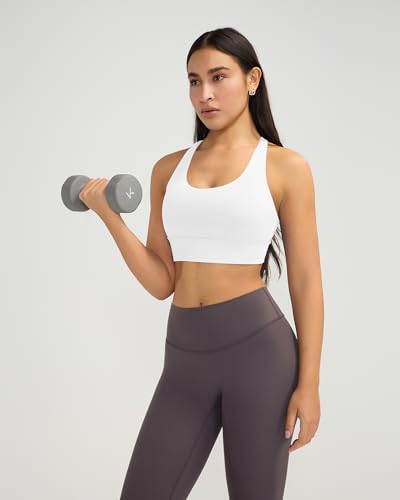 Image of Ama Larsi High Impact Strappy Sports Bra for Women | Padded Crisscross Back Supportive Running Yoga Workout Gym