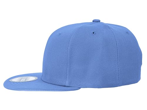 Image of Gelante Snapback Hats for Men - Flat Bill Brim Baseball Cap Hat - Plain Blank Adjustable