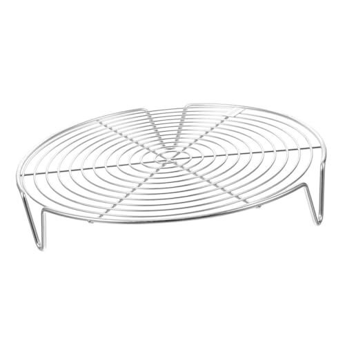 KOCKSHION ステンレス三脚蒸し器ラック 安定設計耐熱蒸し台 炊飯器 圧力鍋用 多用途クッキングスタンド キッチン調理補助器具