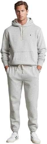 POLO RALPH LAUREN Mens Cabin Fleece Hoodied Sweatshirt (2XB, Grey)3