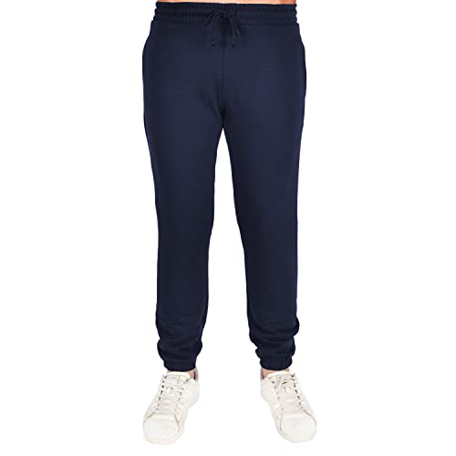 Pantalon de jogging décontracté homme à jambe étroite en coton gris anthracite taille M
