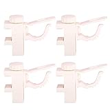 HONUTIGE Curtain Rods Bracket Clip-Type Curtain Rods Holder Curtain Rods Wall Hooks Drapery Hook Curtain Pole Bracket Hanger with Rotating Screw