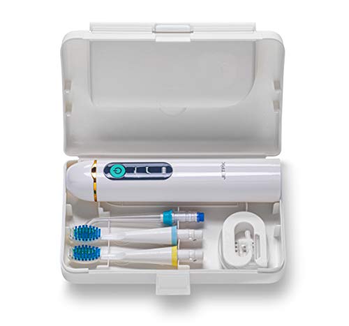 [New and Improved] Jetpik JP200-Elite+ Rechargeable Portable Power Water Flosser with Patented pulsating Floss Technology and Cordless Dental Water Jet Cleaning and Sonic toothbrush in a modern design - Thumbnail 6