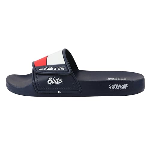 Image of WELCOME Soft Men's Slippers /Sliders with Cushion FootBed for Adult | Comfortable & Light Weight | Stylish & Anti-Skid | Waterproof & Regular Flip Flops for Gents /Boys
