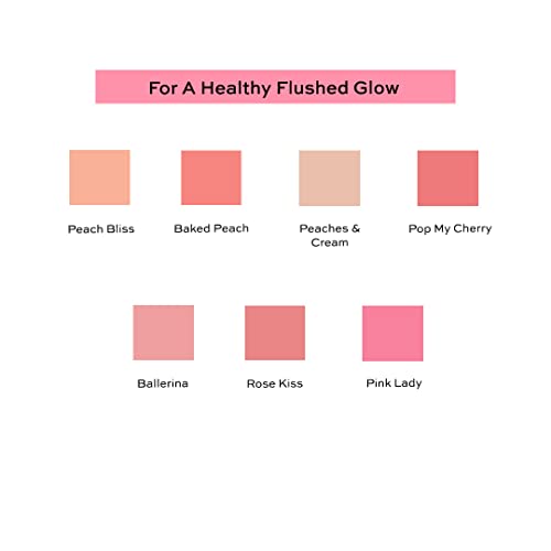 Revolution Beauty London, Blusher Reloaded, Pressed Powder Face Blusher, Highly Pigmented & Long-Lasting Formula, Pop My Cherry, 0.26 oz