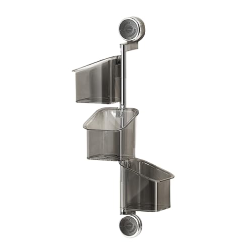 Étagère à ventouses pour rangement de douche avec égouttage mural - 2