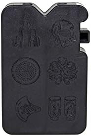 Plastic Snuff Box with Dispenser (2 way box) - Black