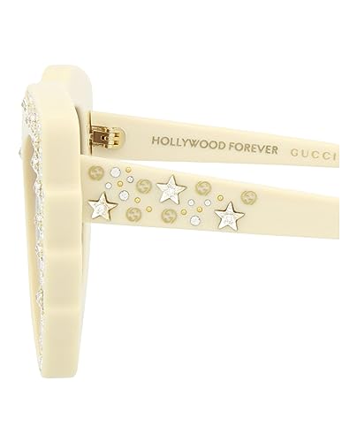 Gucci Cat Eye Sunglasses Ivory Ivory Brown Luxury Eyewear Made In Italy Acetate Frame Designer Fashion for Everyday Luxury4