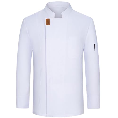 Chaqueta de chef para hombre transpirable que soluciona el calor en cocinas profesionales 3