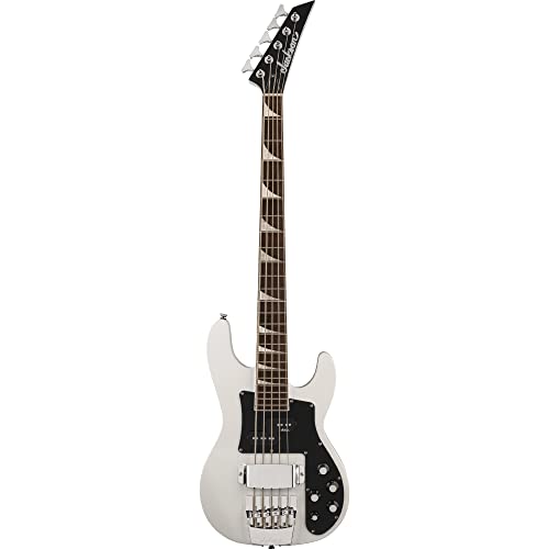 Jackson X Series Concert Bass CBXNT DX V LRL Snow White Bajo Eléctrico - Les Beatles, Paul McCartney, John Lennon, RIngo Starr, George Harrison Jackson X Series Concert Bass CBXNT DX V LRL Snow White Bajo Eléctrico – Image 3