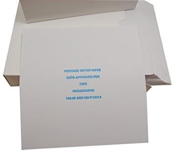 Cinta adhesiva de alta calidad, color blanco brillante, 600, 5 x 5 pulgadas, compatible con Hasler, Neopost, PB y Francotyp Postalia (paquete de 1)