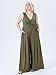 CIDER Women’s Plus Size Fashion Wide Leg Pants Palazzo Flowy Elastic Waist Pants with Pockets Green