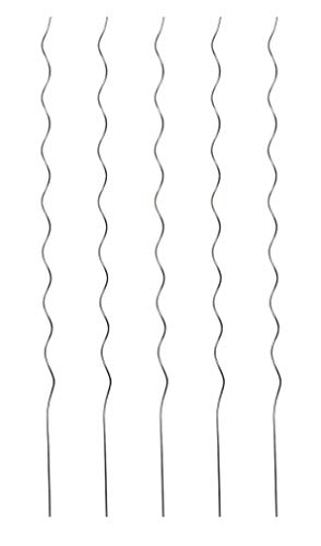 Preisvergleich Produktbild Windhager Tomatenspiralstab-SET Metall, Pflanzstäbe, Rankhilfe für Tomaten Pflanzen Sträucher, Metall gerippt, 5 Stück, verzinkt, 180cm, 89105