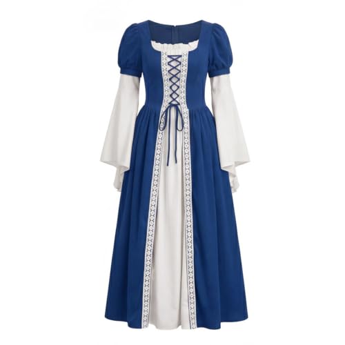 Robe de cérémonie longue pour spectacle théâtral et fêtes historiques costumées