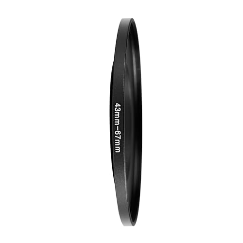 Image of 43-67mm Step-Up Ring Adapter, 43mm to 67mm Step Up Filter Ring for 43mm Lens Install 67mm ND CPL UV Camera Lens Filter(43mm-67mm)